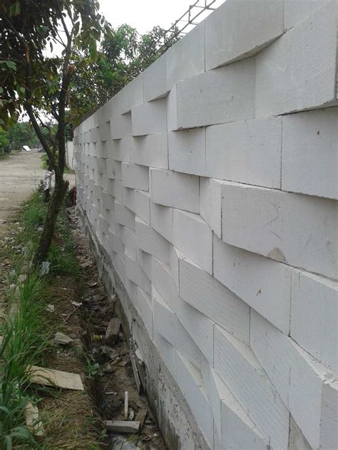 gambar pagar tembok hebel terbaru