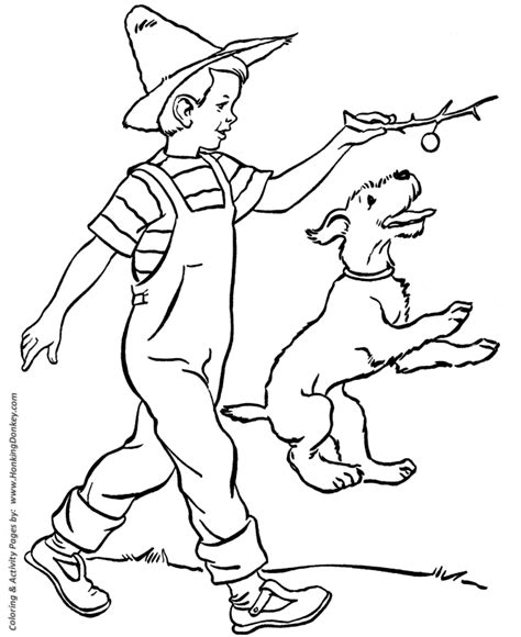 dog coloring pages printable farm doggie coloring page sheet  kids