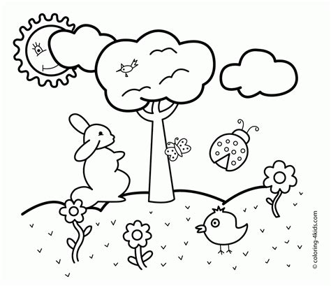 printable spring coloring pages kids coloring page  kids