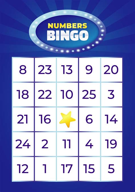 printable bingo sheets  numbers