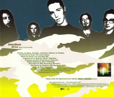 incubus drive releases reviews credits discogs