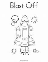 Space Shuttle Coloring Blast Off Worksheet Preschool Pages Kids Twistynoodle Printable Sheets Planet Activities Ready Template Outer Fly Come Print sketch template