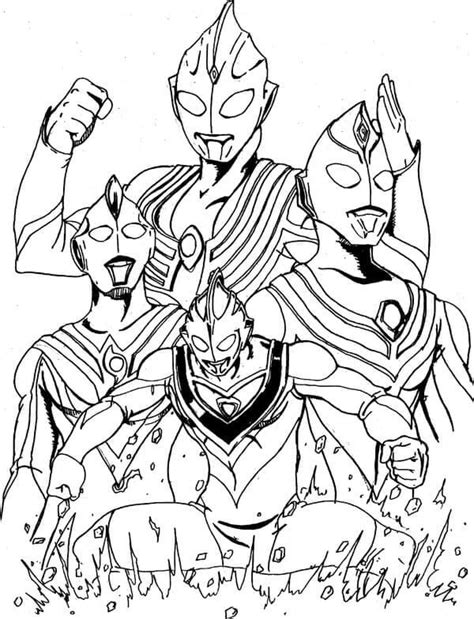 ultraman fighting  coloring page  printable coloring pages  kids