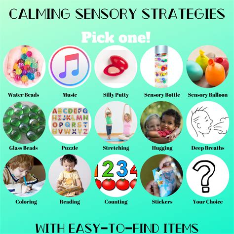 calming sensory activities speech language league