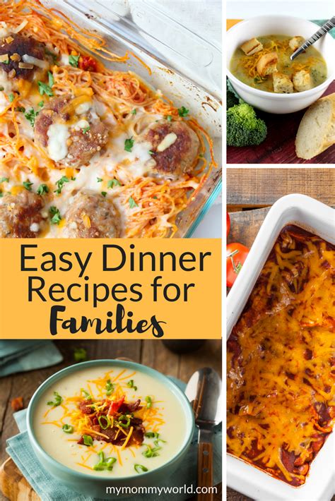 easy dinner recipes  families  mommy world