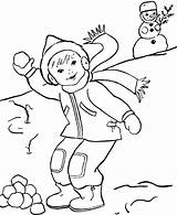 Winter Coloring Pages Kids Printable sketch template