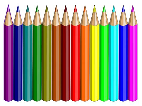 colored pencils clip art  clkercom vector clip art