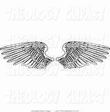 Wings Clipart Spreading Spread Falcon Clipground Template Wing Coloring sketch template