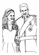 Coloring Pages William Kate Royal Wedding Print sketch template