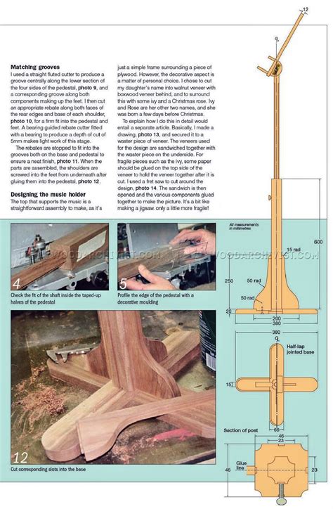 wooden  stand plans woodarchivist