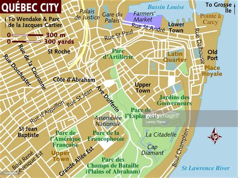 Map Of Quebec City Stock Illustration Getty Images