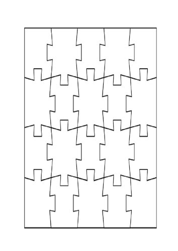 jigsaw puzzle template  chrissiefadipe teaching resources tes
