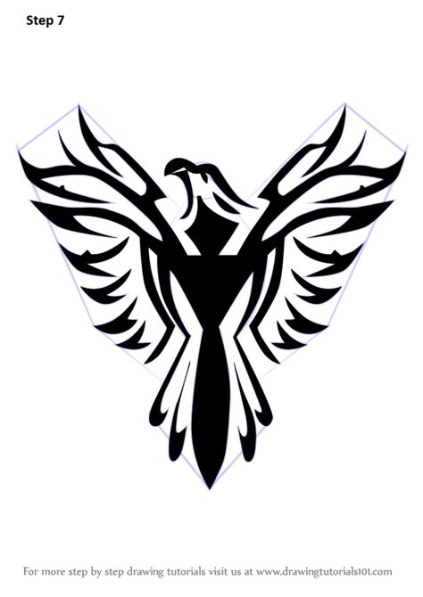learn   draw  phoenix bird tattoo tattoos step  step