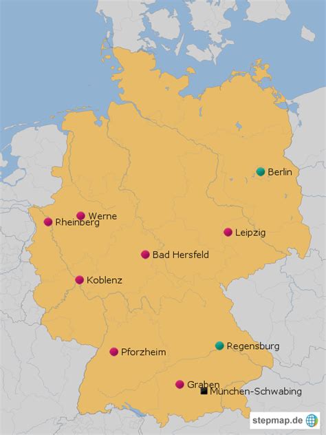 stepmap amazon germany landkarte fuer deutschland