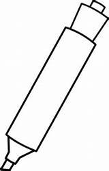Marker Clip Clipart Clker Cliparts Ocal Shared sketch template