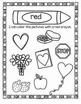 Red Color Activities Worksheets Preschool Toddlers Kindergarten Learning Colors Printables Worksheet Coloring Pre Printable Activity Pages Sheets Things Sheet Centers sketch template