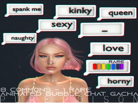 Second Life Marketplace Pure Poison Naughty Bubble Chat