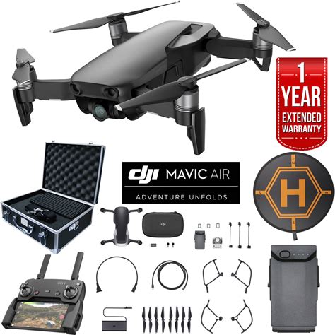 dji mavic air quadcopter drone onyx black bundle  mavic air