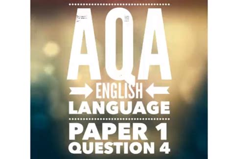 aqa gcse english language paper  question  narrative voice teaching