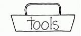Tool Box Clipart Toolbox Clip Coloring Template Kids Cliparts Tools Chest Empty Text Pages Library Use Belt Construction Collection Find sketch template