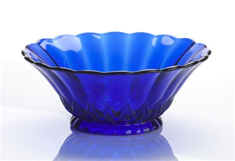 10 5 Large Cobalt Blue Glass Centerpiece Serving Bowl