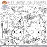 Stamps Hula Digistamp Summer sketch template