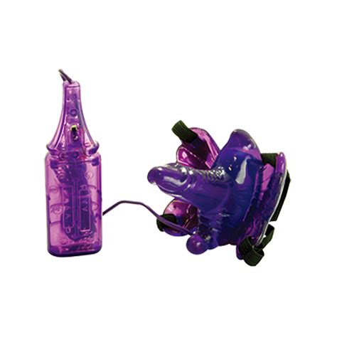 Erotic Butterfly Internal Clitoral Vibrator Purple On