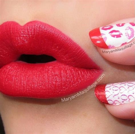 red lipstick pink lipsticks hair and nails nails