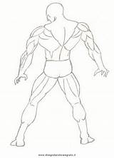 Muscoli Colorare sketch template
