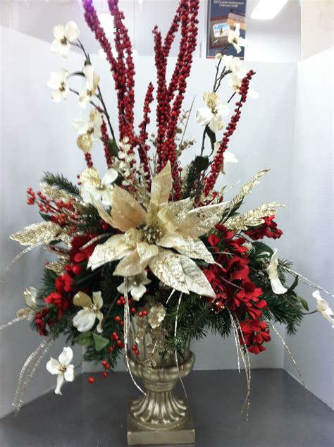 flower arrangements  church  christmas idalias salon