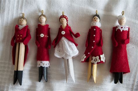 christmas doll ornaments petites poupees de noel
