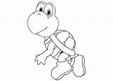 Coloring Koopa Pages Troopa Mario Template sketch template