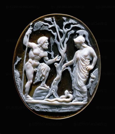 hellenistic cameo  st century bce poseidon  athena  contest
