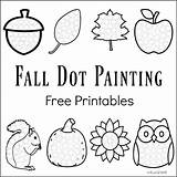 Dot Fall Worksheets Printables Painting Printable Kids Do Marker Activities Pages Drawing Coloring Fun Activity Preschool Toddler Worksheet Templates Dots sketch template