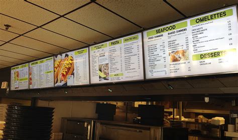 digital menu boards installed  pizza chef  millbury ma render edge media llc