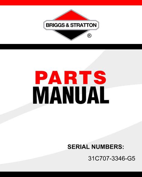 briggs  stratton    parts manual