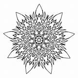 Mandala Coloring Flame Pages sketch template