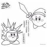 Kirby Coloring Pages Fire Nintendo Tagged Posted Game sketch template
