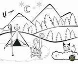 Coloring Camping Pages Preschoolers Tent Printable Getcolorings Color Getdrawings Colorings sketch template