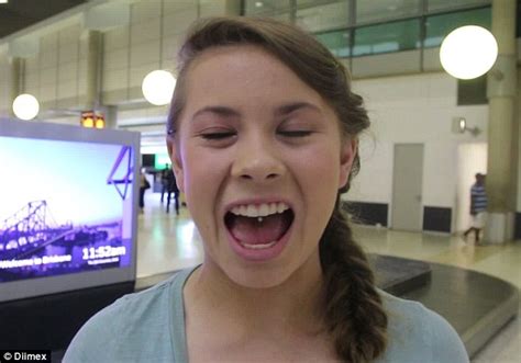 dancing with the stars winner bindi irwin appears to have tongue