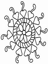 Rangoli Pages Coloring Clipart Popular Library Getdrawings Colouring Diwali Circle sketch template