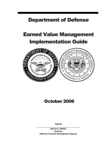 Department Of Defense Earned Value Management Implementation Guide