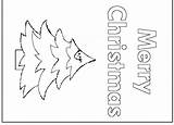 Christmas Cards Coloring Card Printable Templates Kids Print Wish Tags Merry Coloringkids sketch template
