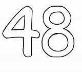 48 Number Coloring Printable Printablee Via sketch template