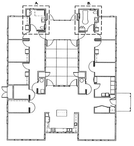 chinese courtyard courtyards  floor plans  pinterest
