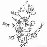 Pokemon Hoopa Incineroar Unbound Primarina Lineart Xcolorings Tapu Bulu sketch template
