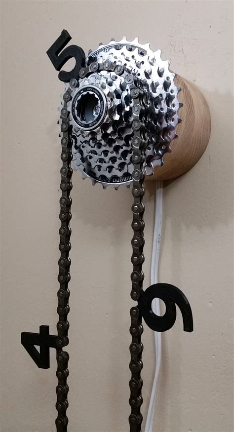 upcycled bike chain  funky timepiece  electronics crafts diy projects
