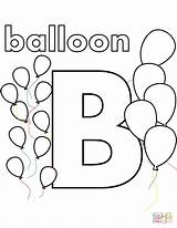 Coloring Pages Balloon Printable Drawing sketch template