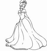 Princess Tiana Disney Pages Coloring Drawing Easy Princesses Kids Colouring Print Simple Dress Book Printable Popular Dresses sketch template