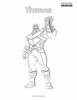 Thanos Coloring Superhero Fun sketch template